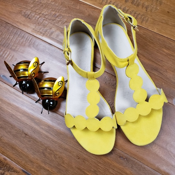boden yellow sandals